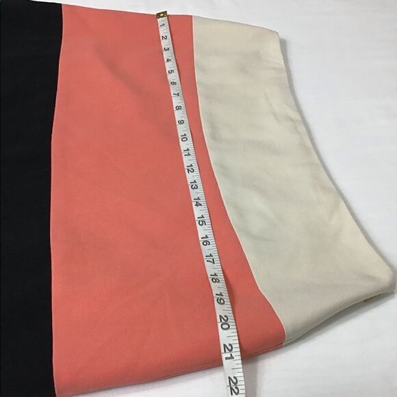 Kasper Color Block A-Line Suiting Knee Skirt Sz 12 - Picture 4 of 9